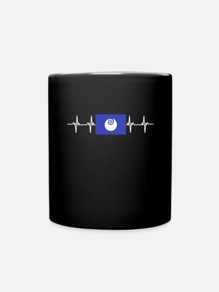 Japan Flag - Ibaraki - Full Colour Mug - black