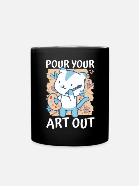Professeur d’art Drôle de dicteur Cours d’art Cours d’art - Mug uni - noir