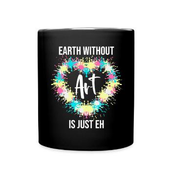 Professeur d’art Drôle de dicteur Cours d’art Cours d’art - Mug uni - noir - Devant