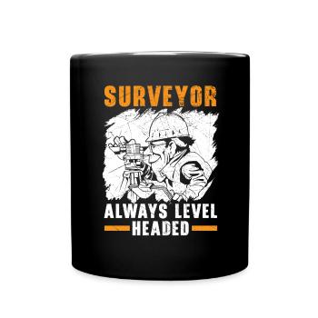 Arpenteur Gardez toujours la tête froide - Mug uni - noir - Devant
