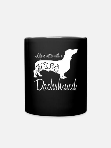 Teckel Club Teckel Teckel à poil dur - Mug uni - noir