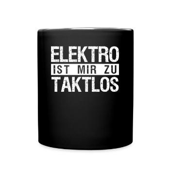 Hubraum Tuner Verbrenner Motor Tuning - Tasse einfarbig - Schwarz - Vorne
