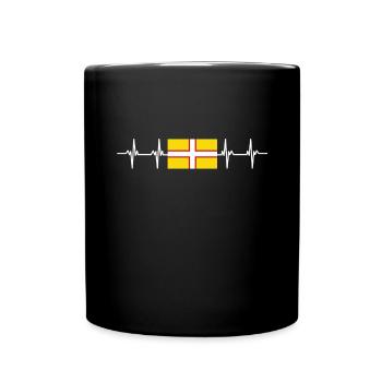 United Kingdom Dorset Flag - Tasse einfarbig - Schwarz - Vorne