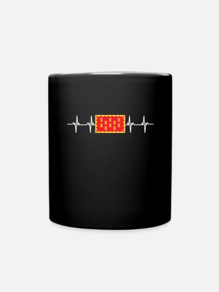 United Kingdom Greater Manchester Flag - Full Colour Mug - black
