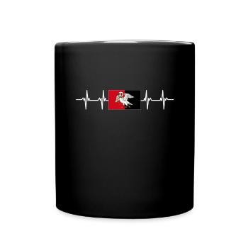 United Kingdom Buckinghamshire Flag - Tasse einfarbig - Schwarz - Vorne