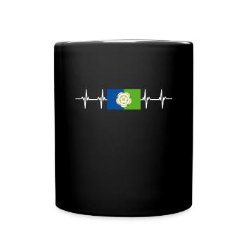 United Kingdom East Riding of Yorkshire Flag - Full Colour Mug - black - Front