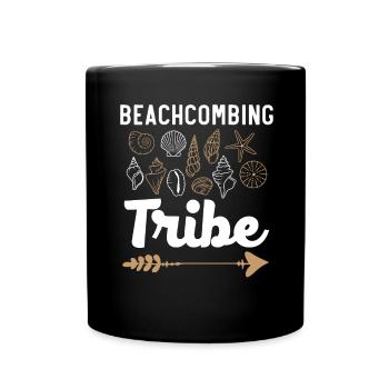 Beachcombing Tribe Shell Collection Beach Ridge - Mug uni - noir - Devant