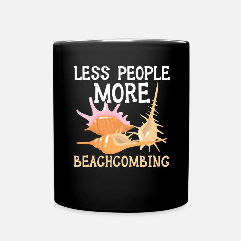 Je préfère collectionner le verre de mer Beachcombing - Mug uni - noir