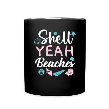 Shell oui Plages Shell Collection Beachcombing - Mug uni - noir - Devant