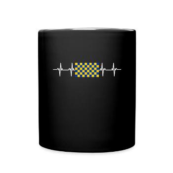 United Kingdom Surrey Flag - Tasse einfarbig - Schwarz - Vorne