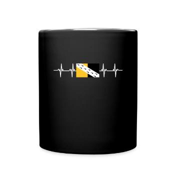 United Kingdom Norfolk Flag - Tasse einfarbig - Schwarz - Vorne