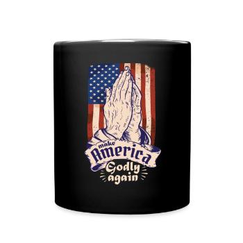 Rendre l’Amérique pieuse, aimer à nouveau la foi de Dieu - Mug uni - noir - Devant