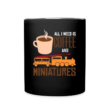 Modélisme modéliste ferroviaire - Mug uni - noir - Devant