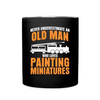 Modellbauer Eisenbahn Modellbau - Tasse einfarbig - Schwarz - Vorne
