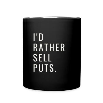 Volatility Options Trading Trader - Full Colour Mug - black - Front