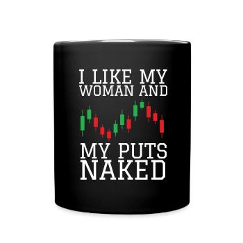 Volatility Options Trading Trader - Full Colour Mug - black - Front