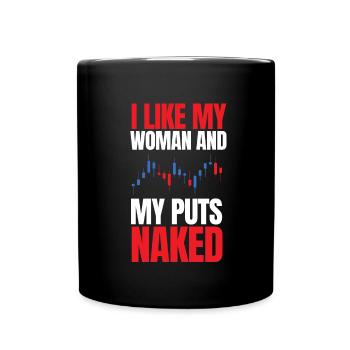 Volatility Options Trading Trader - Full Colour Mug - black - Front