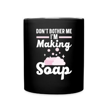 Ne me dérangez pas, je fais savonnier - Mug uni - noir - Devant