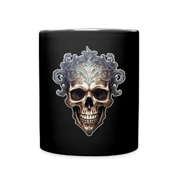 Goth Gothique Crâne Mystique Horreur Crâne - Mug uni - noir - Devant