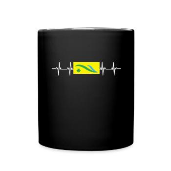 Irish Ireland Dún Laoghaire-Rathdown Flag - Tasse einfarbig - Schwarz - Vorne