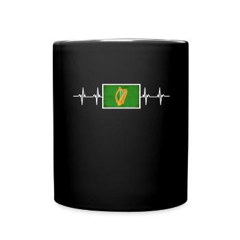 Irish Ireland Leinster Flag - Tasse einfarbig - Schwarz - Vorne