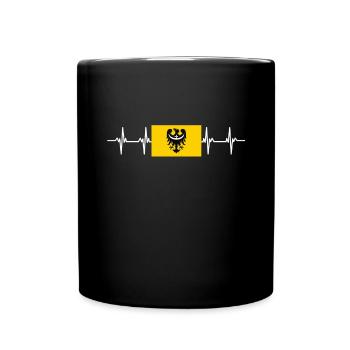 Poland Lower Silesia Flag - Tasse einfarbig - Schwarz - Vorne