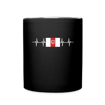 Poland West Pomerania Flag - Tasse einfarbig - Schwarz - Vorne