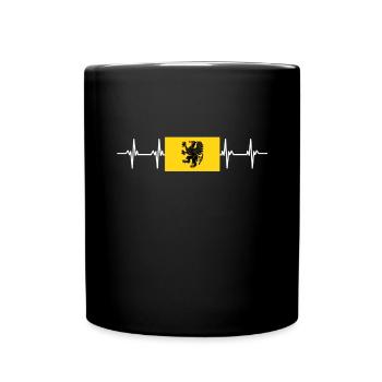 Poland Pomerania Flag - Tasse einfarbig - Schwarz - Vorne