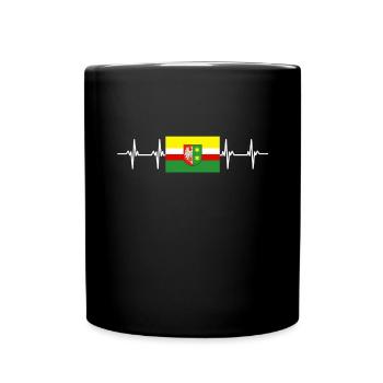 Poland Lubusz Flag - Tasse einfarbig - Schwarz - Vorne