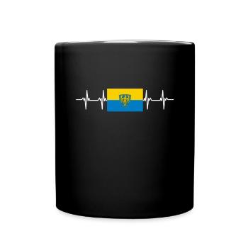 Poland Opole Flag - Tasse einfarbig - Schwarz - Vorne