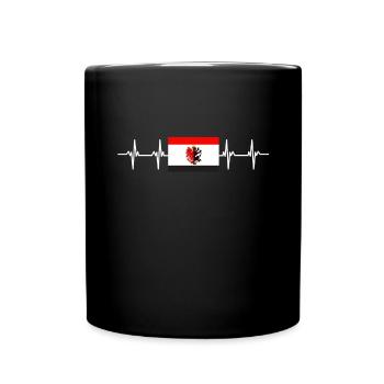 Poland Kuyavia Pomerania Flag - Tasse einfarbig - Schwarz - Vorne