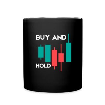 Investment Strategy Buy And Hold - Tasse einfarbig - Schwarz - Vorne