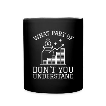Investment Strategy Buy And Hold - Tasse einfarbig - Schwarz - Vorne