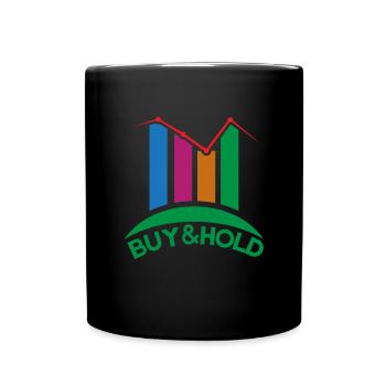 Investment Strategy Buy And Hold - Tasse einfarbig - Schwarz - Vorne