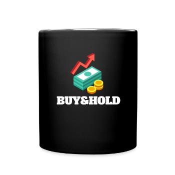 Investment Strategy Buy And Hold - Tasse einfarbig - Schwarz - Vorne