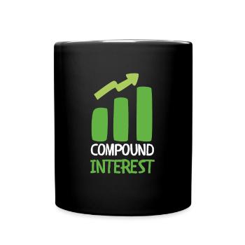 Investment Strategy Buy And Hold - Tasse einfarbig - Schwarz - Vorne