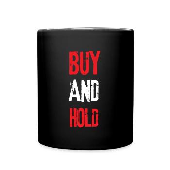 Investment Strategy Buy And Hold - Tasse einfarbig - Schwarz - Vorne