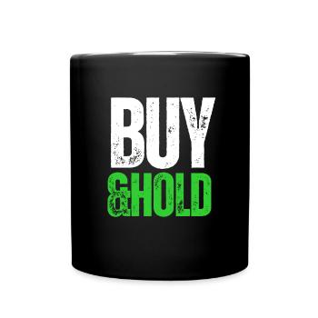Investment Strategy Buy And Hold - Tasse einfarbig - Schwarz - Vorne