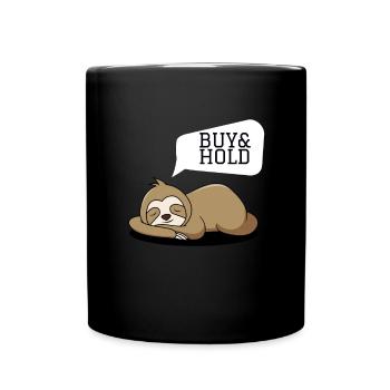 Investment Strategy Buy And Hold - Tasse einfarbig - Schwarz - Vorne