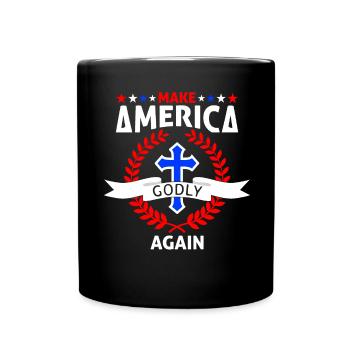 Rendre l’Amérique pieuse, aimer à nouveau la foi de Dieu - Mug uni - noir - Devant