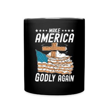 Rendre l’Amérique pieuse, aimer à nouveau la foi de Dieu - Mug uni - noir - Devant
