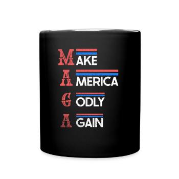 Rendre l’Amérique pieuse, aimer à nouveau la foi de Dieu - Mug uni - noir - Devant