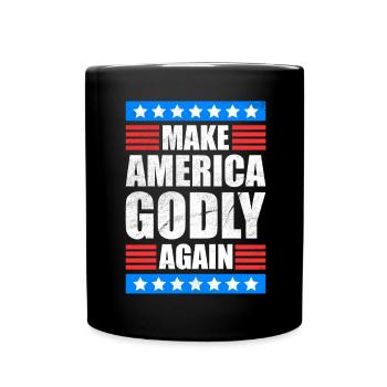 Rendre l’Amérique pieuse, aimer à nouveau la foi de Dieu - Mug uni - noir - Devant