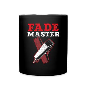 Fade Master Barbershop Hair Clipper Barber - Full Colour Mug - black - Front