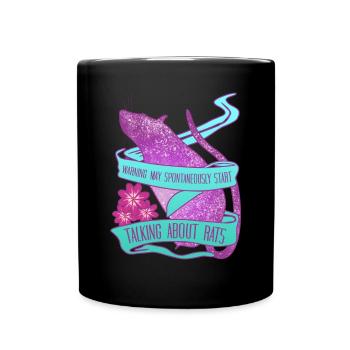 Rat Rat Owner Saying Rats - Full Colour Mug - black - Front
