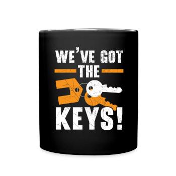 We have the keys to real estate brokers - Full Colour Mug - black - Front