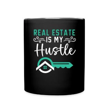 L’immobilier est mon agent immobilier de maison d’affaires - Mug uni - noir - Devant