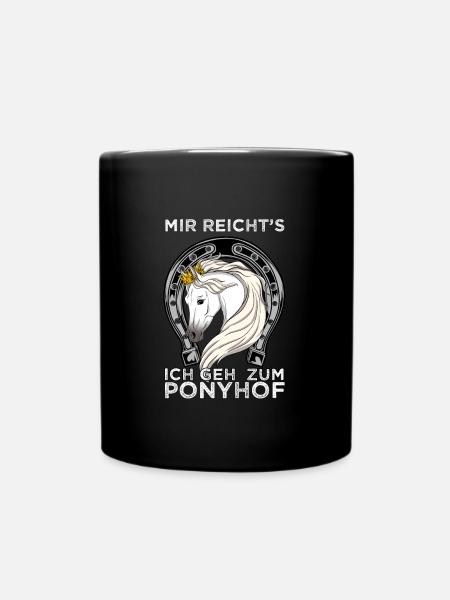 CHEVAL COURONNÉ2MIRREICHSICHGEHZUMPONYHOF - Mug uni - noir