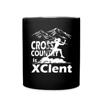 XC running present for men and women - Full Colour Mug - black - Front