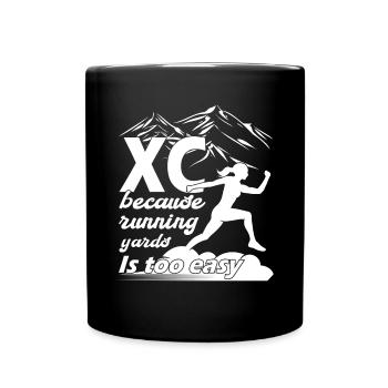 XC running present for men and women - Full Colour Mug - black - Front